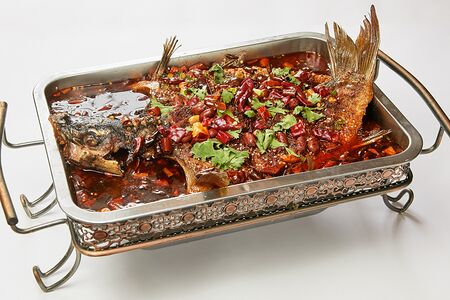 725 烤鱼 Шигосуншуюй Острый жареный карп