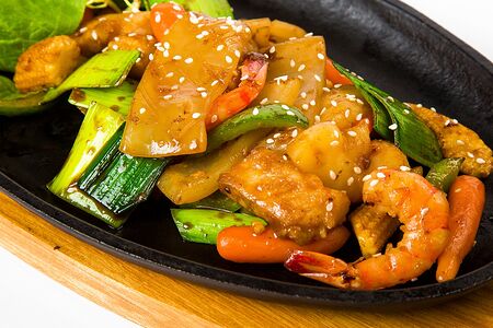 Тепан с морепродуктами