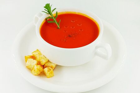Крем-суп из печёного перца