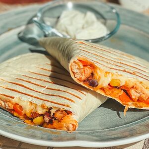 Кесадилья с куриной грудкой