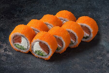 Ролл Сливочный лосось с масаго