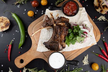 Шашлык из бараньего каре