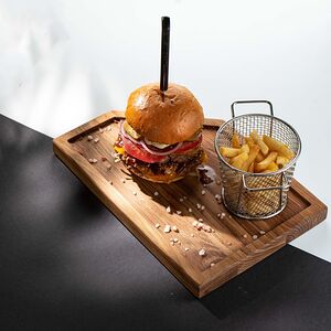 Бургер-шеф с двойной котлетой и картофелем фри