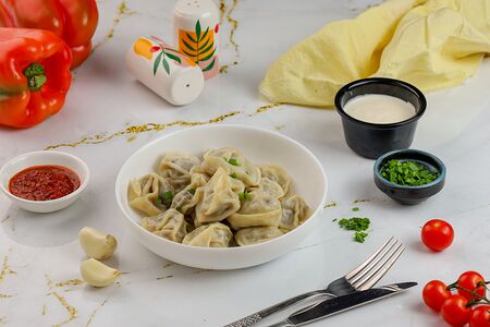 Пельмени на пару