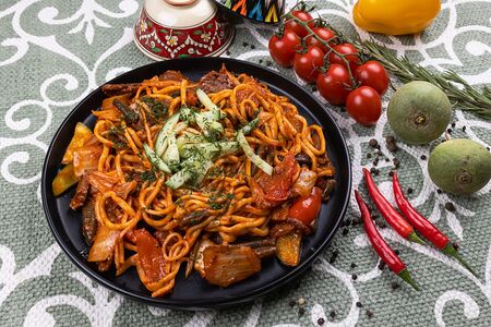 Жареный лагман 