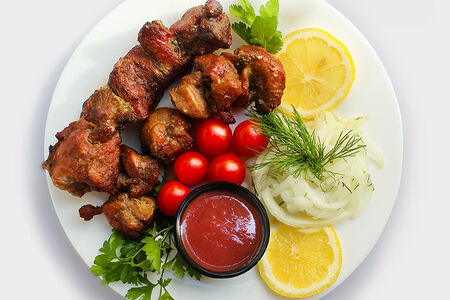 Шашлык из филе бедра индейки