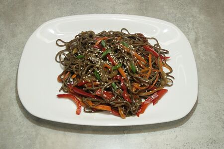 Соба с овощами