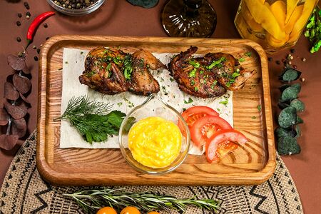 Сочная перепелка на мангале