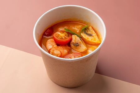 Суп Том Ям с Тигровыми креветками