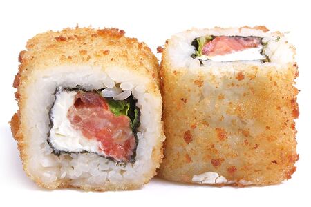 Теплый с лососем в терияки