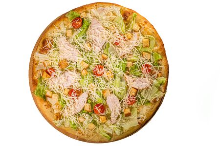 Пицца Цезарь с цыпленком