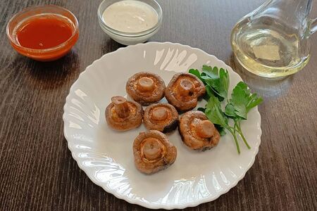 Шампиньоны на мангале