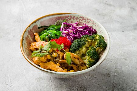 Поке с курицей