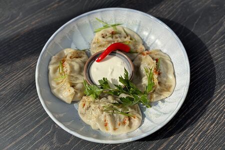 Манты с говядиной