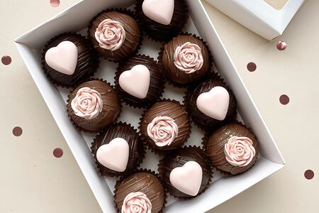 Набор картошки с шоколадным декором, M