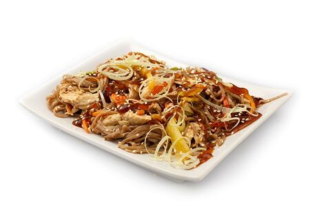 Гречневая лапша с курицей