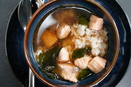 Мисо суп с лососем