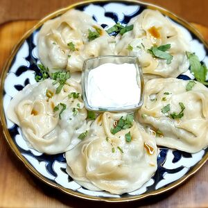 Манты на пару