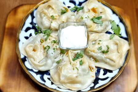 Манты на пару