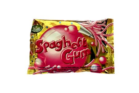 Lutti жевательная резинка Спагетти Gum