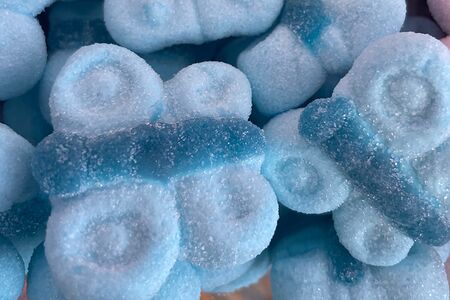 Бабочки голубые