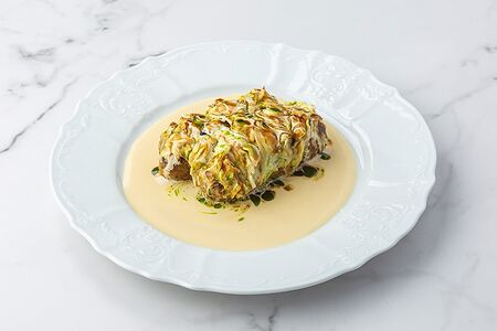 Открытые голубцы с кебабом из индейки