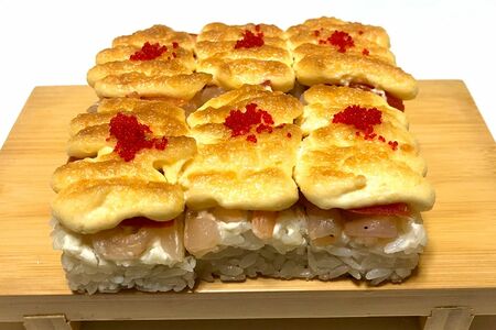 Пицца-ролл с креветкой