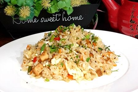 Рис с курицей и овощами