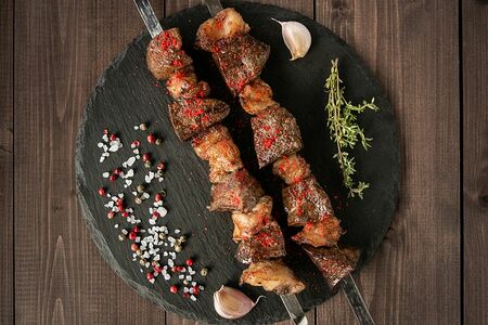 Печень говяжья со свиным салом