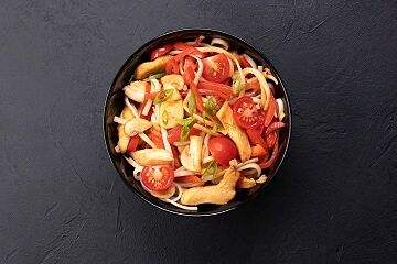 Удон с курицей