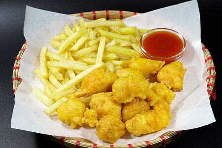 Наггетсы с картошкой фри