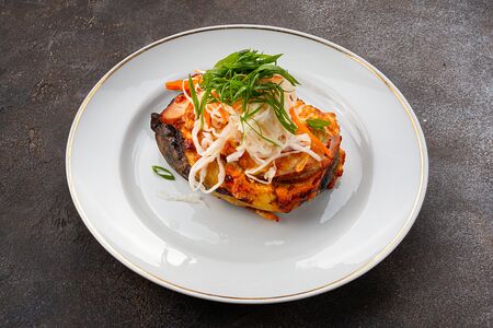 Печеный картофель с Индейкой