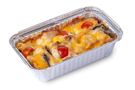 Mac & Cheese с индейкой и грибами