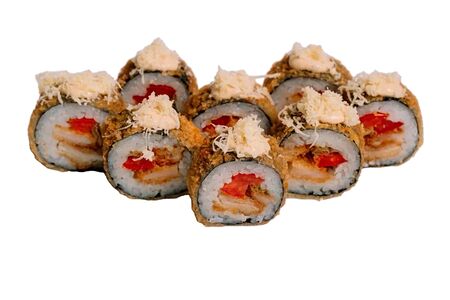 Горячий ролл Цезарь с курицей