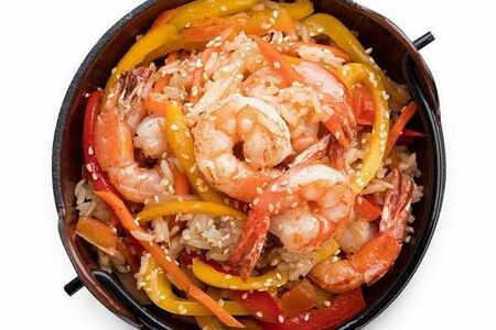 Тяхан с креветкой