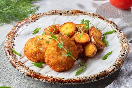 Щучьи котлеты с картофелем