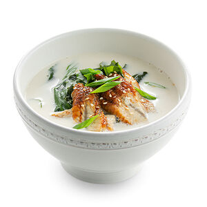 Суп сливочный с угрем