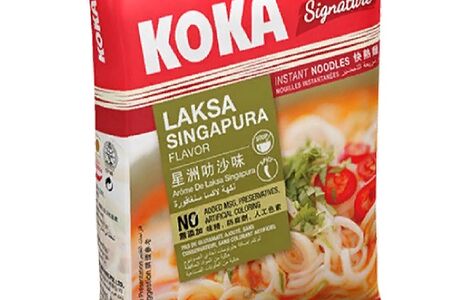 Фирменная лапша Силк Koka быстрого приготовления со вкусом сингапурской лаксы