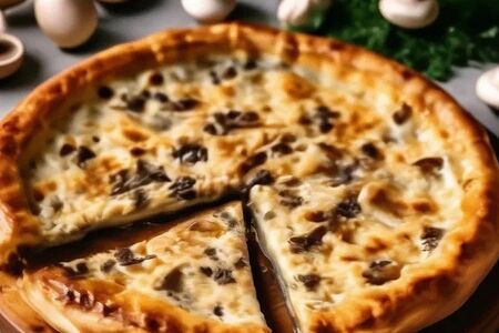 Грибной пирог постный