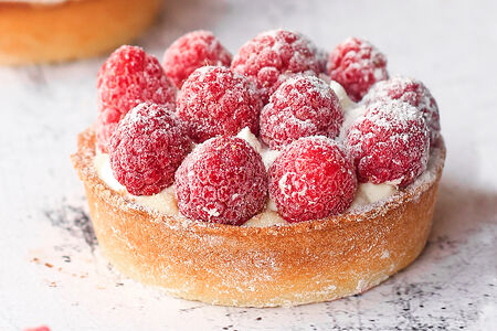 Тарталетка малиновая