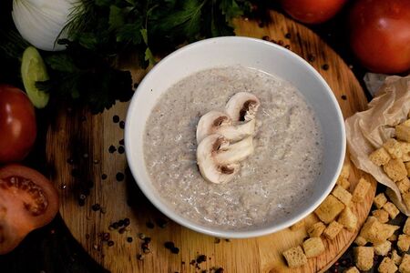 Крем-суп грибной