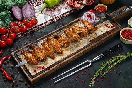 Шашлык из куриных крыльев