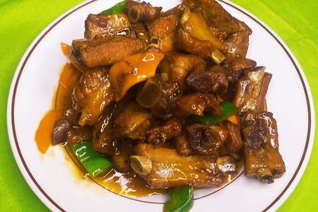 Свиные ребра в кисло-сладком соусе №312