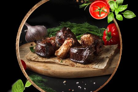 Шашлык телятина ливер