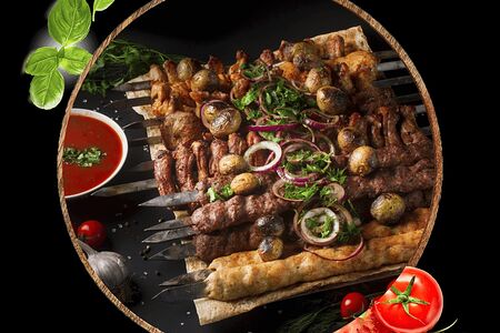 Огромное блюдо Лига в квадрате