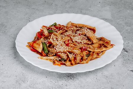 Удон с курицей