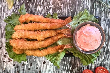 Креветки темпура