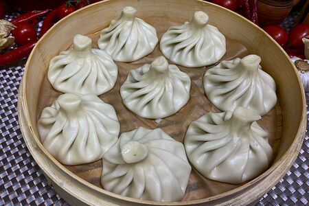 Хинкали с говядиной отварные