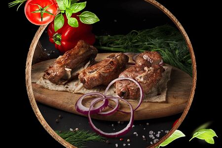 Шашлык из бараньей мякоти