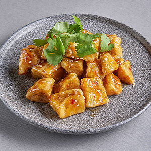 Хрустящие баклажаны в соусе Шикари